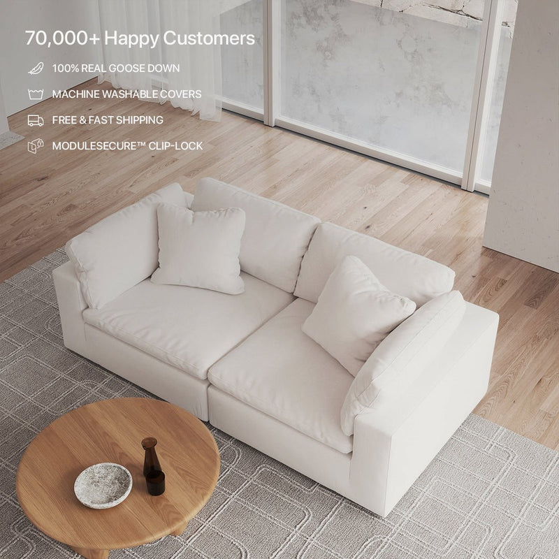 CloudForm™ 2-Seater Modular Sofa | White