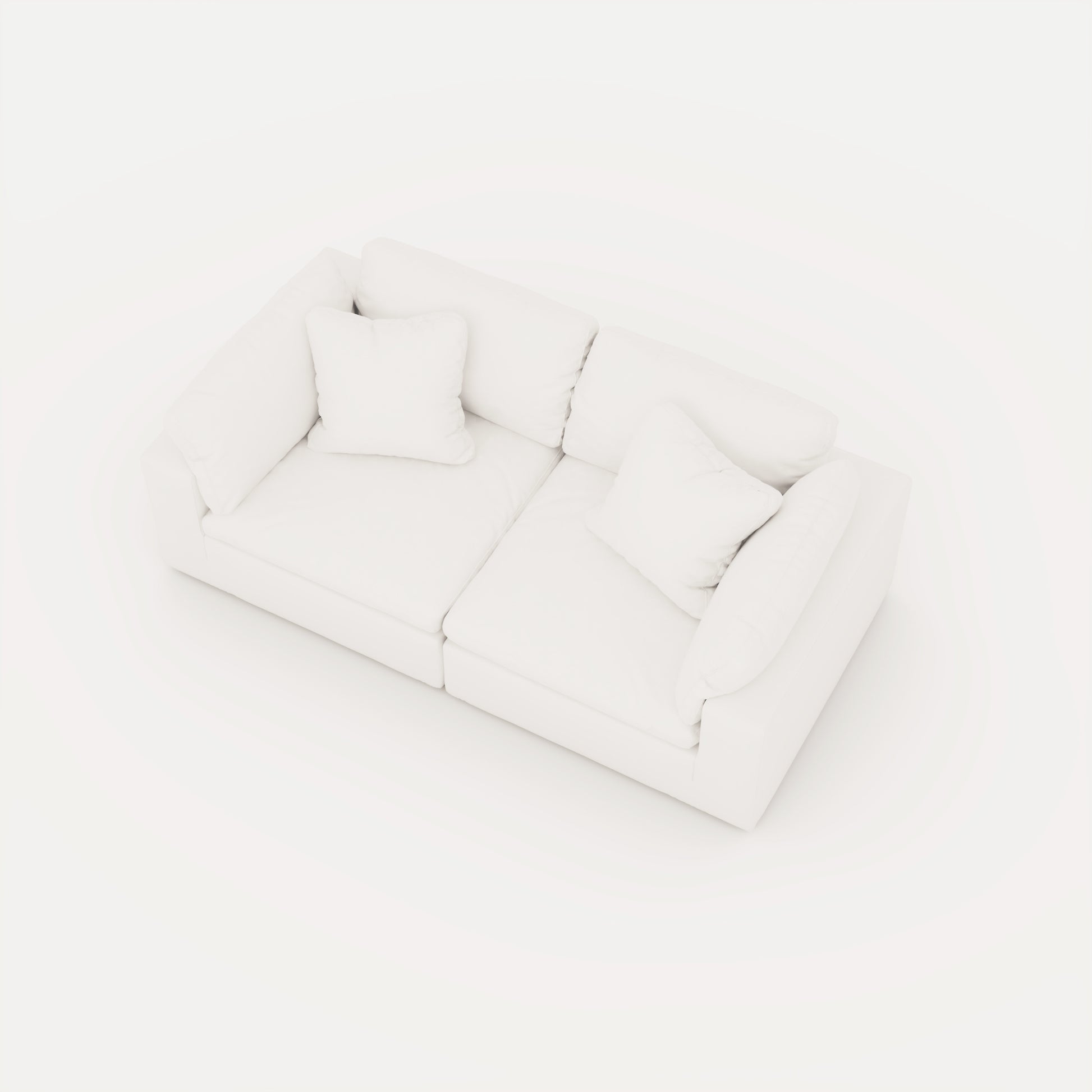 CloudForm™ 2-Seater Modular Sofa | White