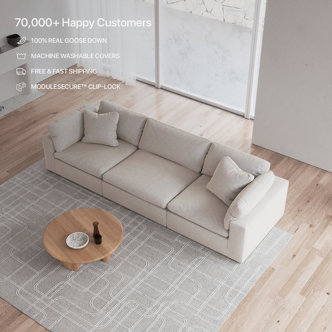 CloudForm™ 3-Seater Modular Sofa | Cream