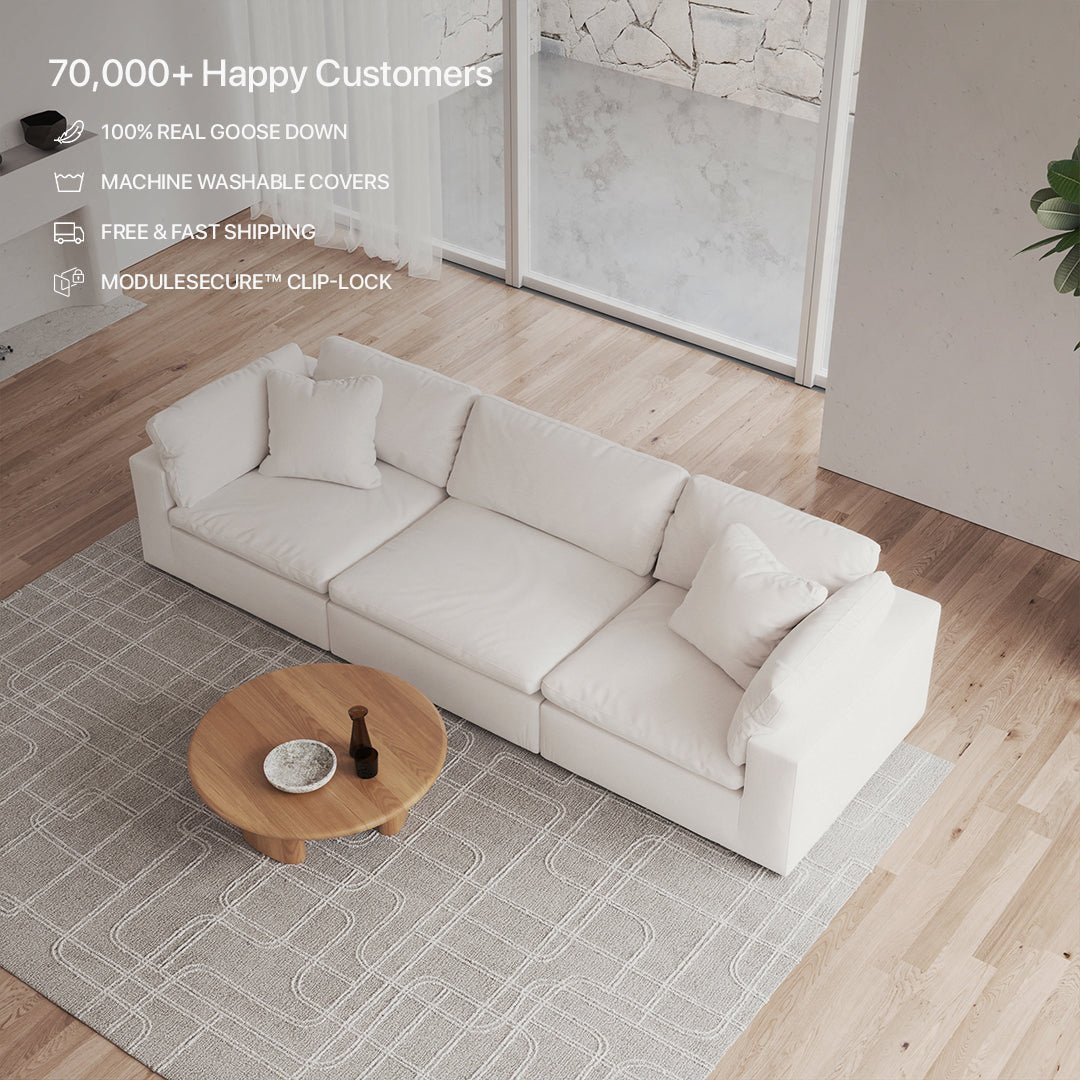 CloudForm™ 3-Seater Modular Sofa | White