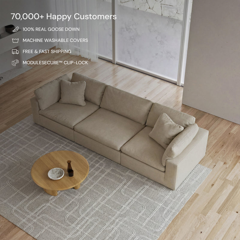 CloudForm™ 3-Seater Modular Sofa | Beige