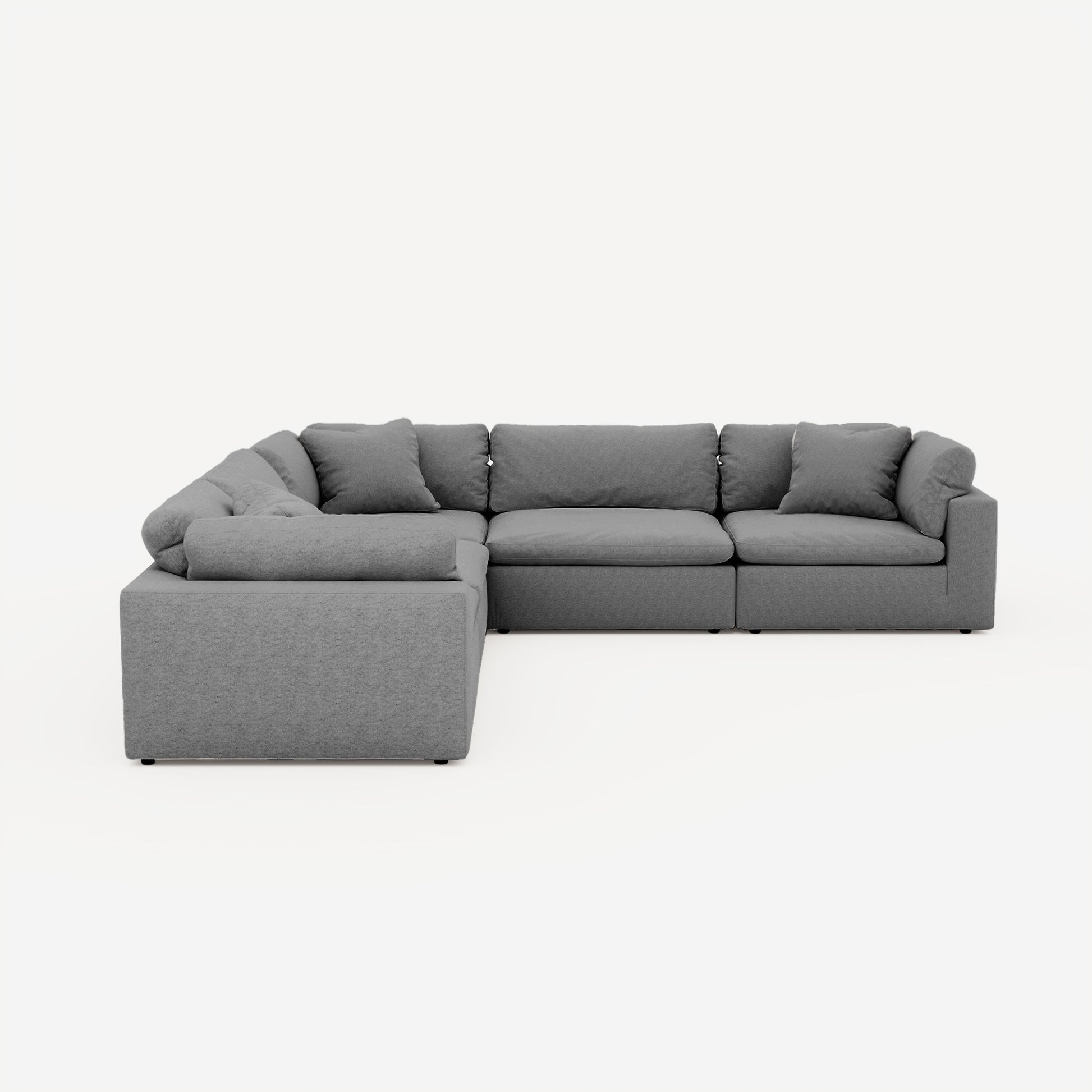 CloudForm™ 5-Seater Modular L-Sofa | Anthracite
