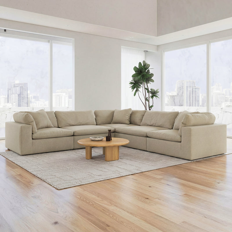 CloudForm™ 5-Seater Modular L-Sofa | Beige