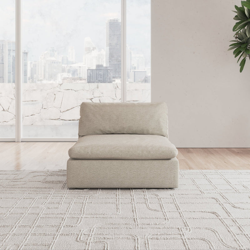CloudForm™ Middle Armless Modular Sofa | Beige