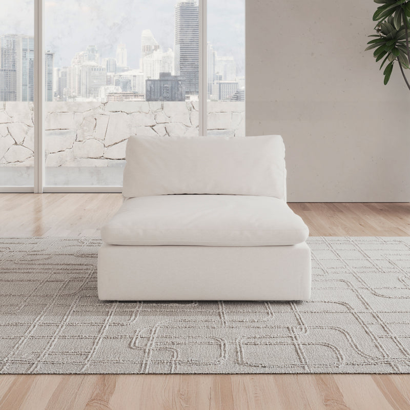CloudForm™ Middle Armless Modular Sofa Luxe Version | White