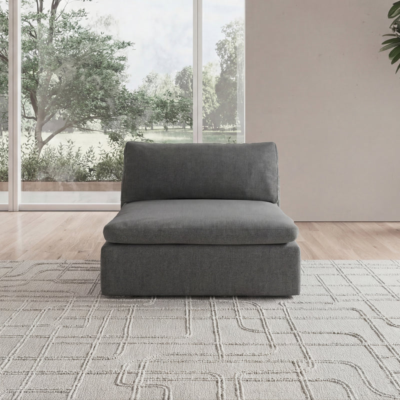 CloudForm™ Middle Armless Modular Sofa | Gray