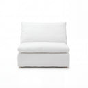 Cloud Couch Armless Replacement Cover in White