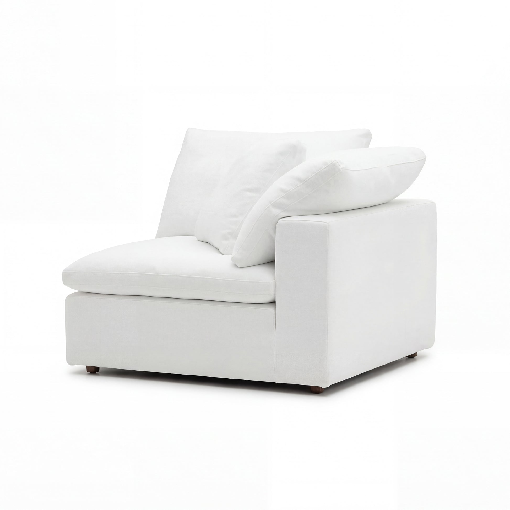 CloudForm™ Left Armrest Modular Sofa | White