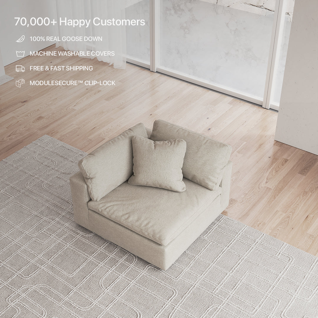 CloudForm™ Corner Modular Sofa | Khaki