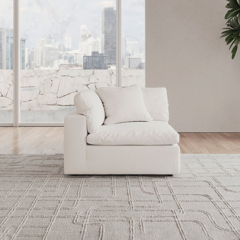 CloudForm™ Right Armrest Modular Sofa Luxe Version | White
