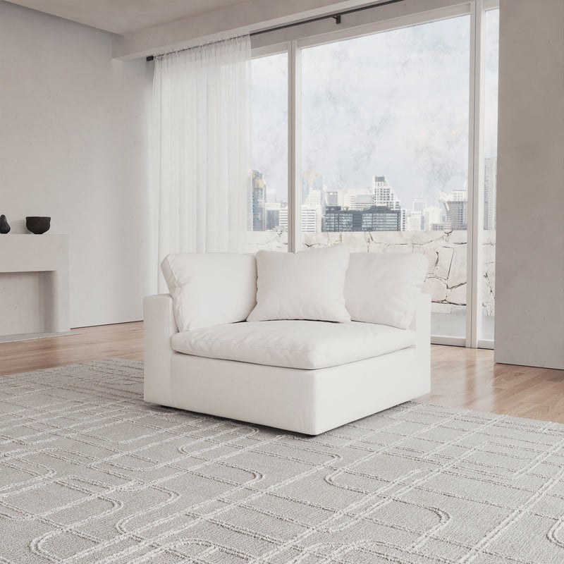 CloudForm™ Corner Modular Sofa Luxe Version | White
