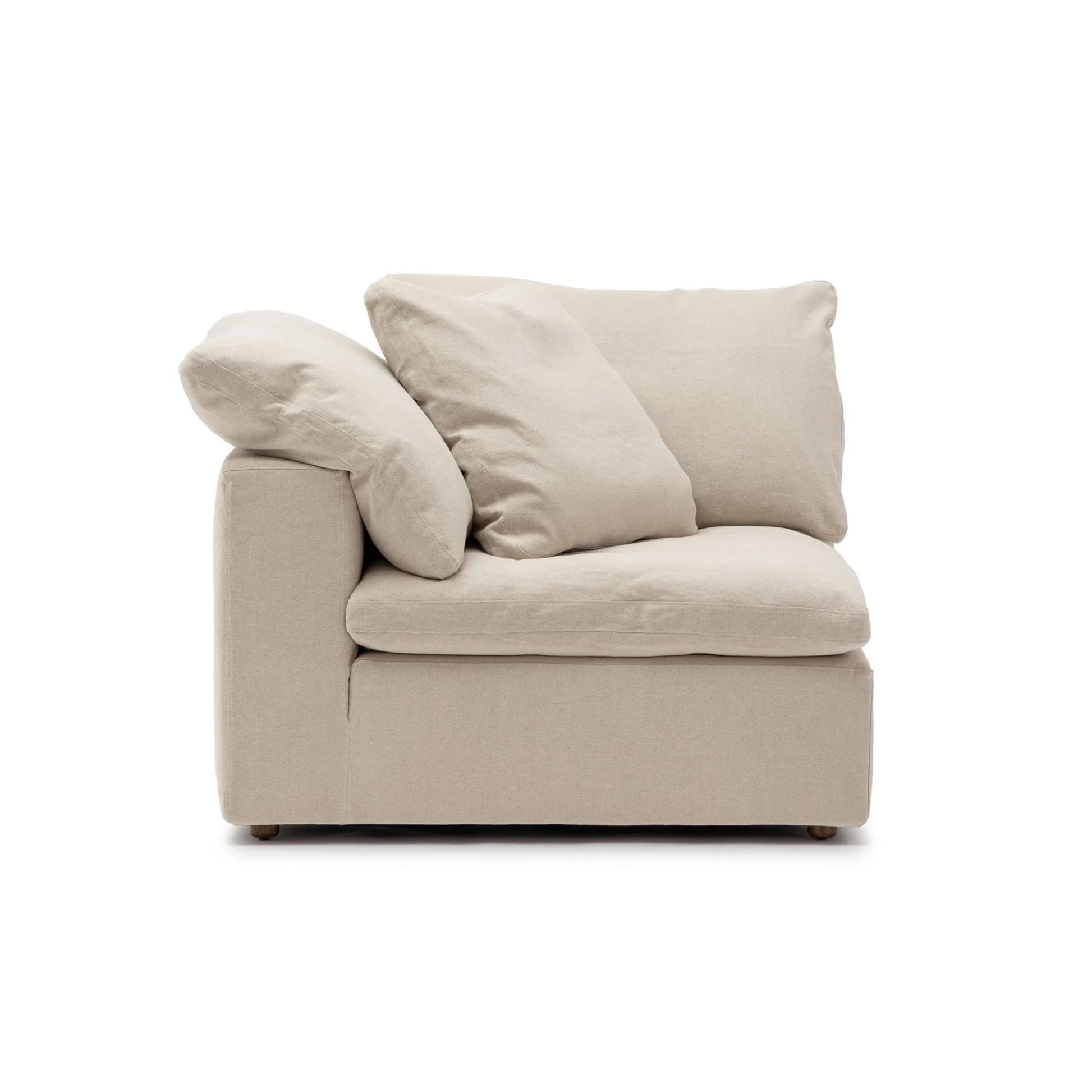 CloudForm™ Right Armrest Modular Sofa | Cream
