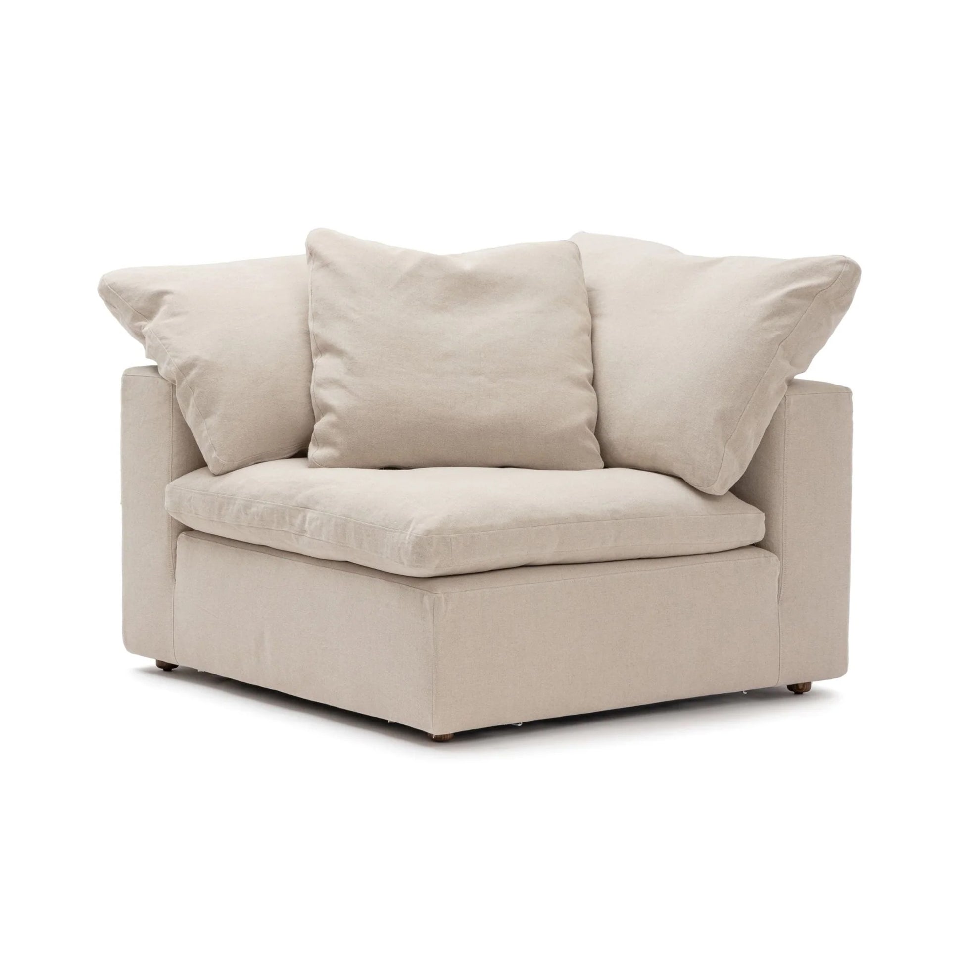 CloudForm™ Right Armrest Modular Sofa | Cream