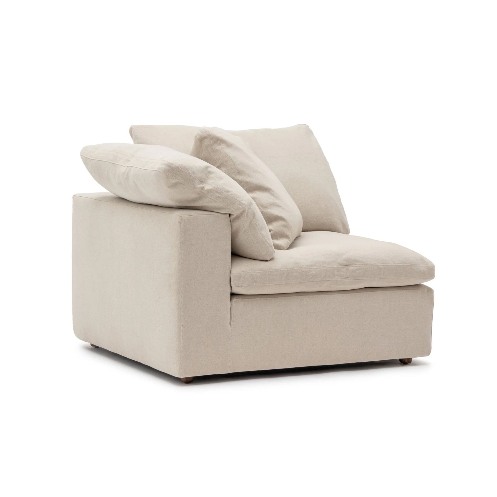CloudForm™ Right Armrest Modular Sofa | Cream