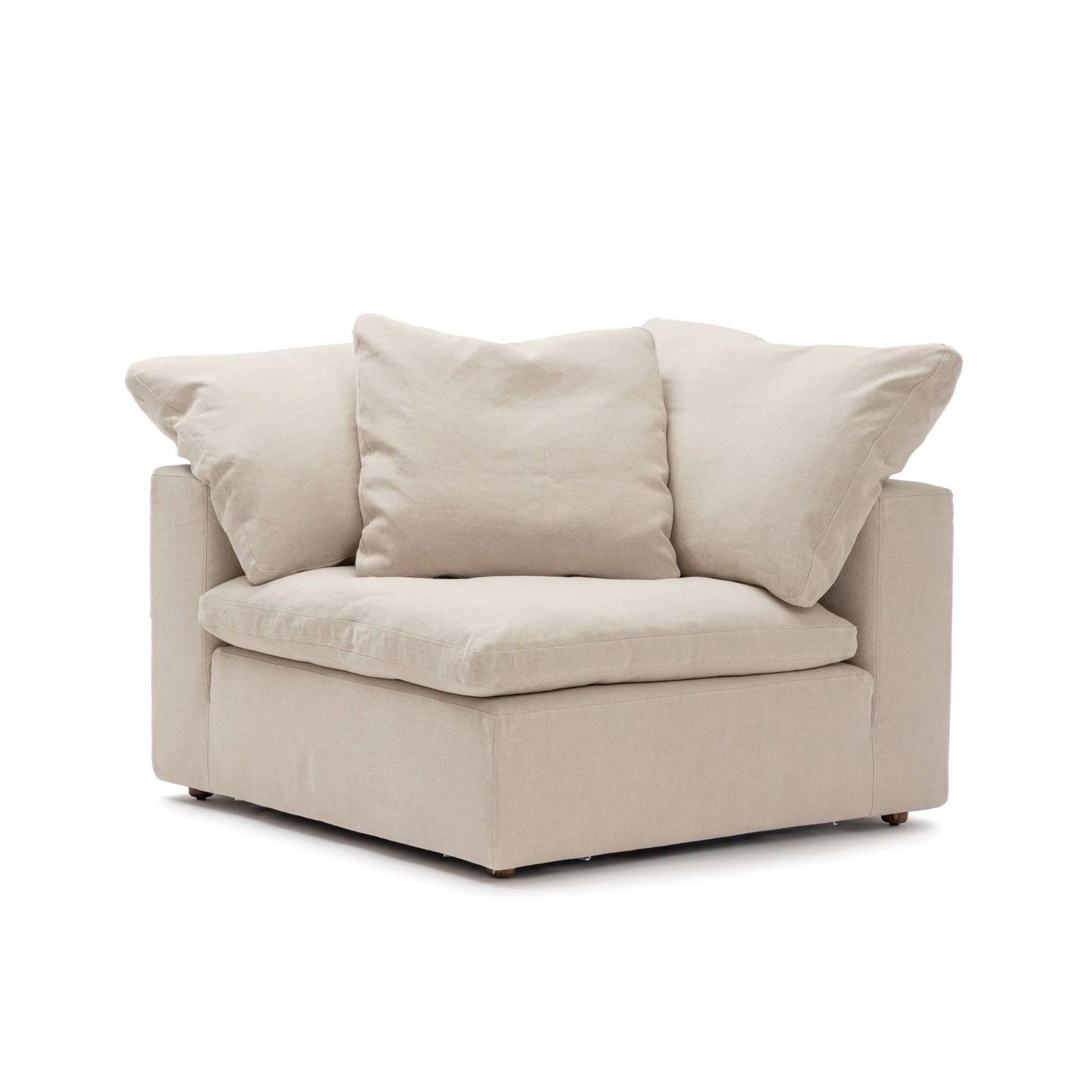 CloudForm™ 3-Seater + Ottoman Modular Sofa | Cream