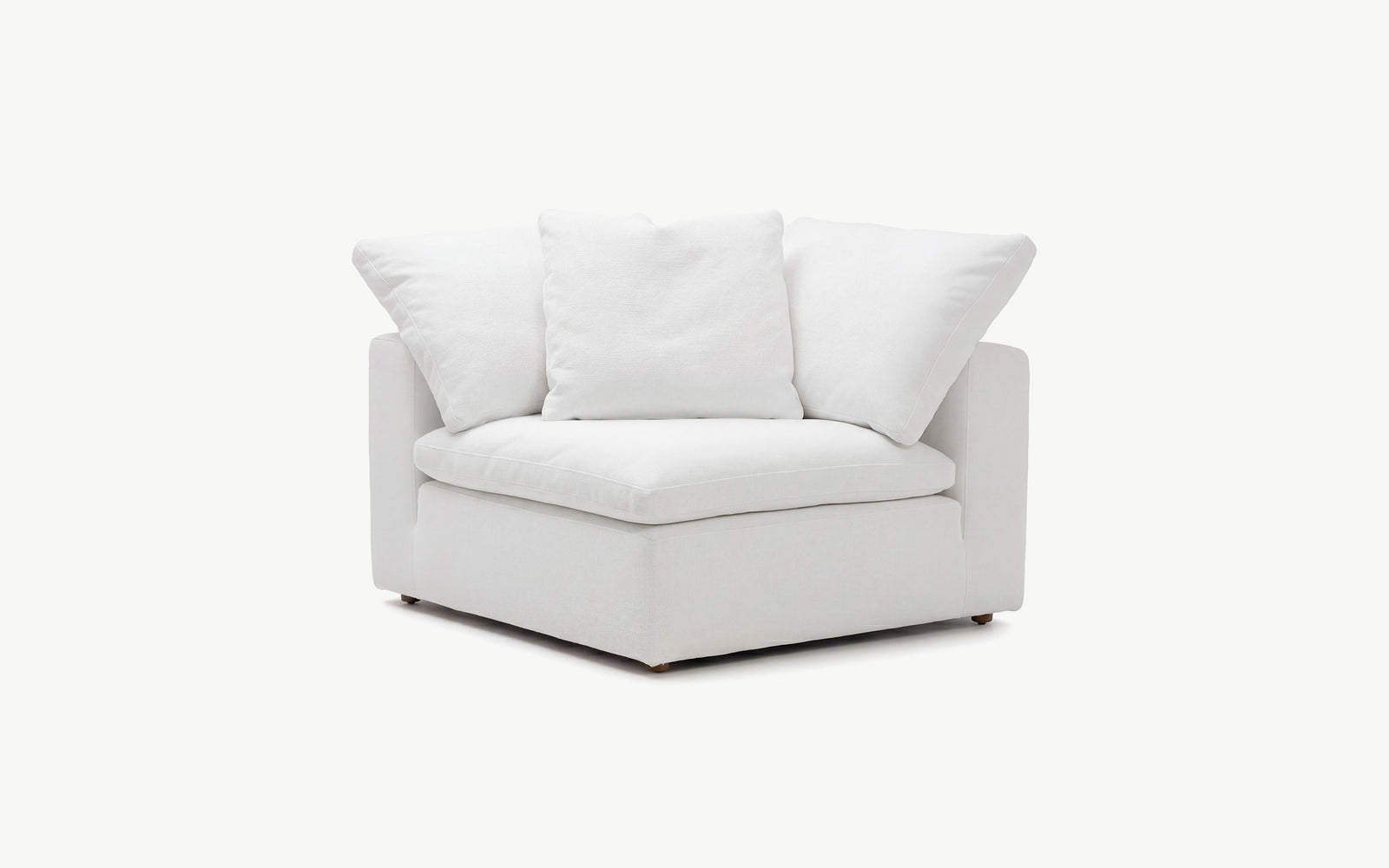 Cloud Couch Corner Modular Seater | White