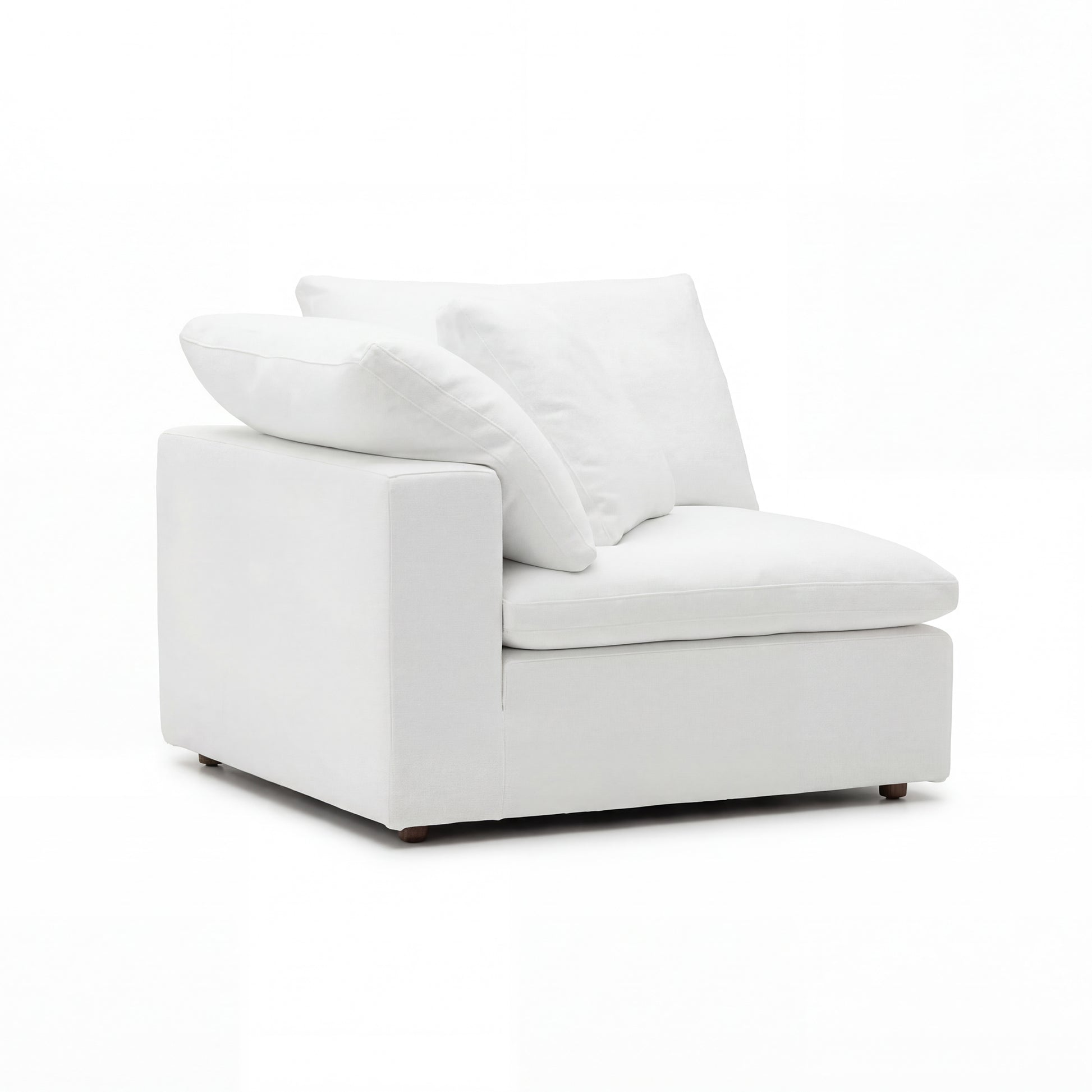 CloudForm™ Right Armrest Modular Sofa | White