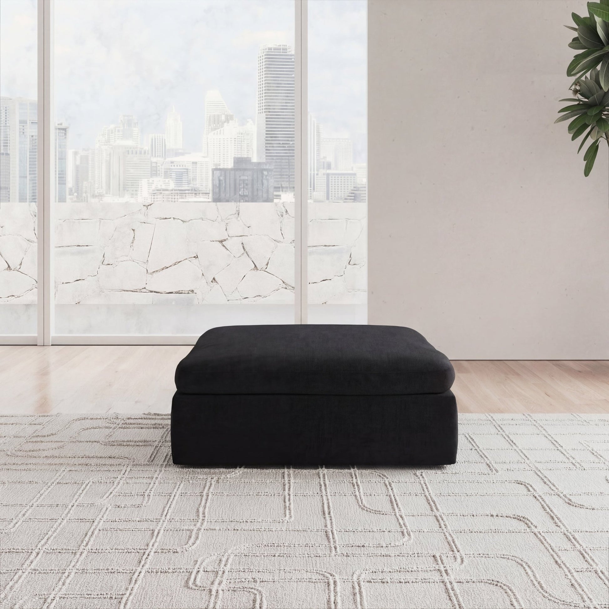 CloudForm™ Ottoman Modular Sofa Luxe Version | Black