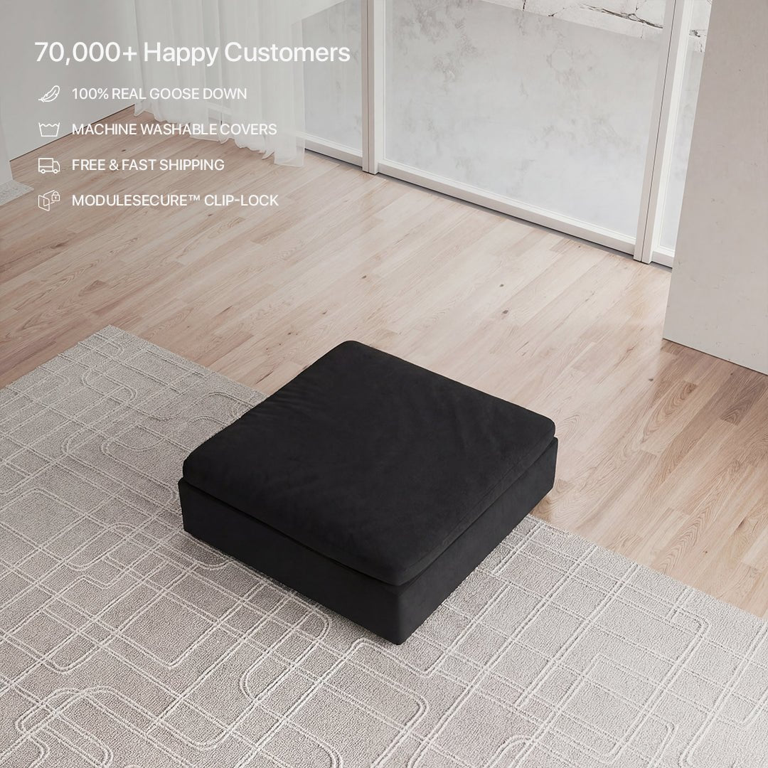 CloudForm™ Ottoman Modular Sofa Luxe Version | Black