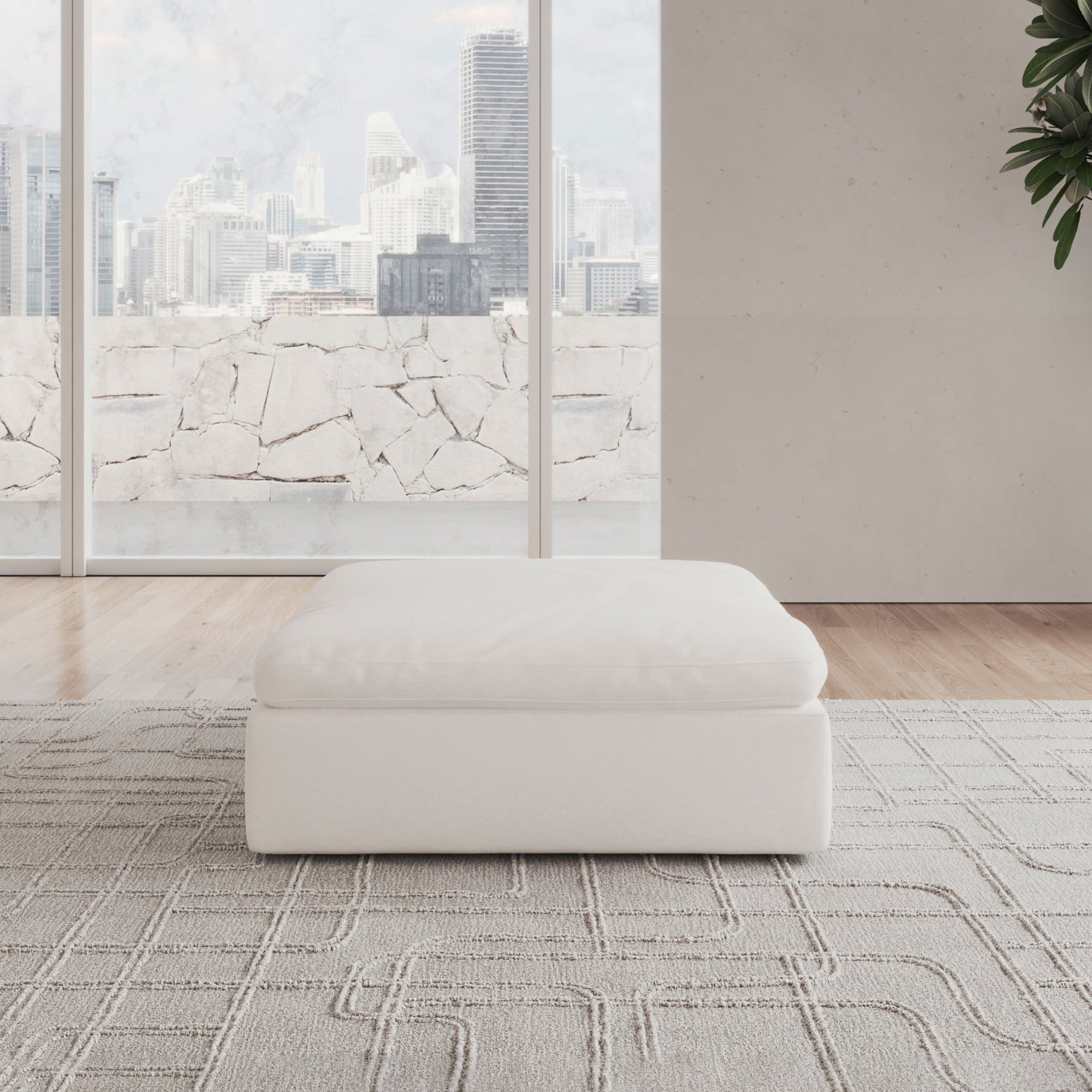 CloudForm™ Ottoman Modular Sofa | White | Sofatica