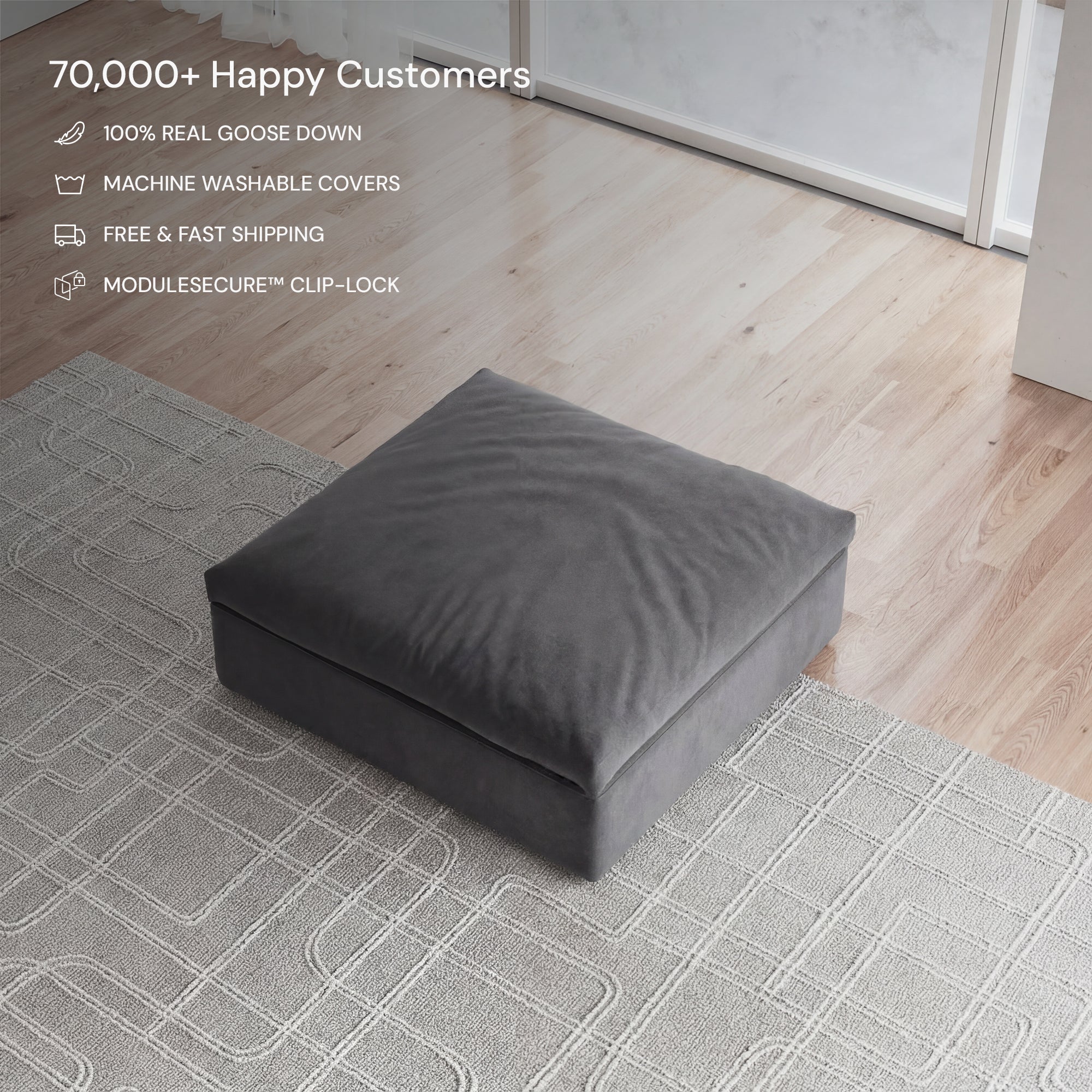 CloudForm™ Ottoman Modular Sofa | Anthracite