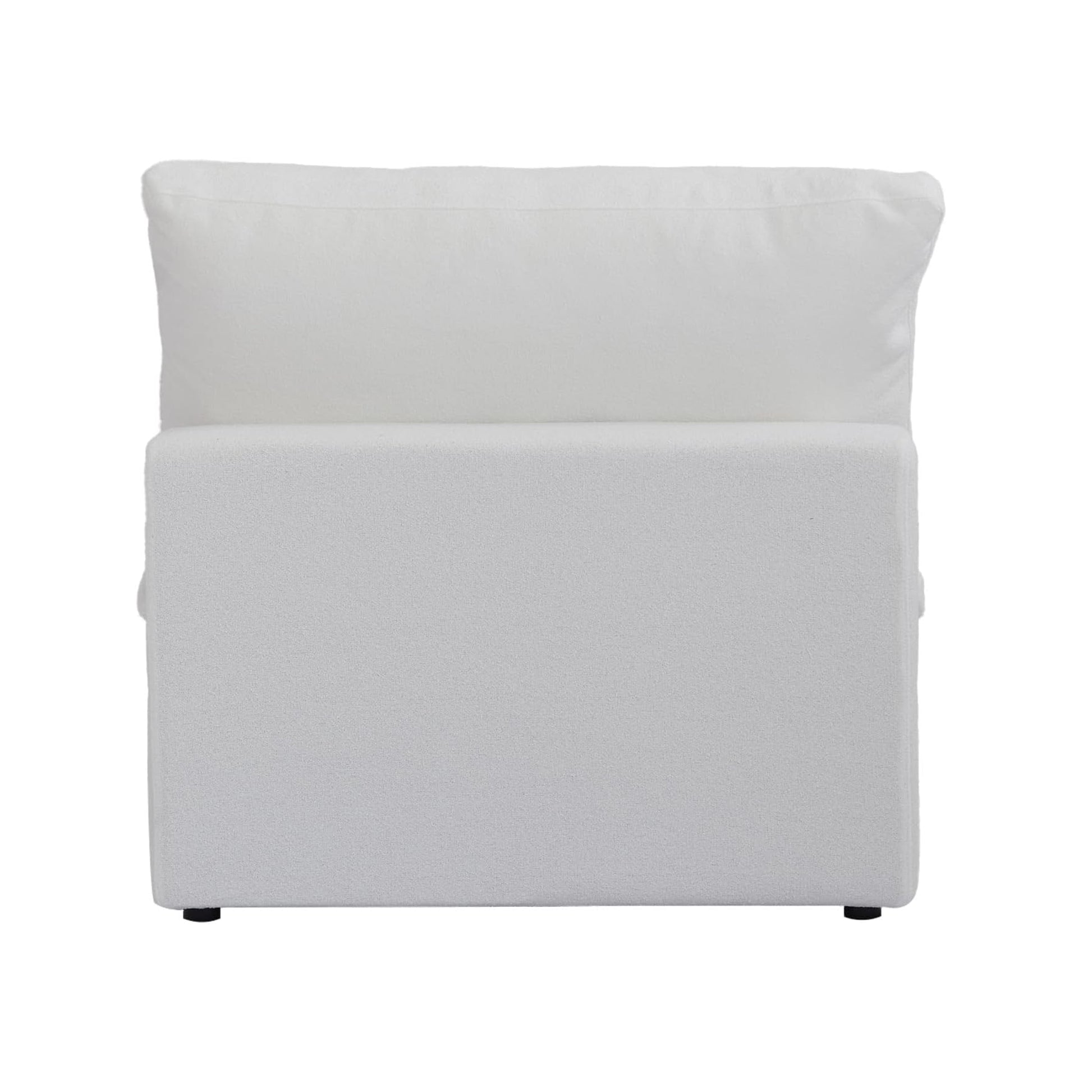 Sofatica® Middle Armless Couch in White | Performance Fabric