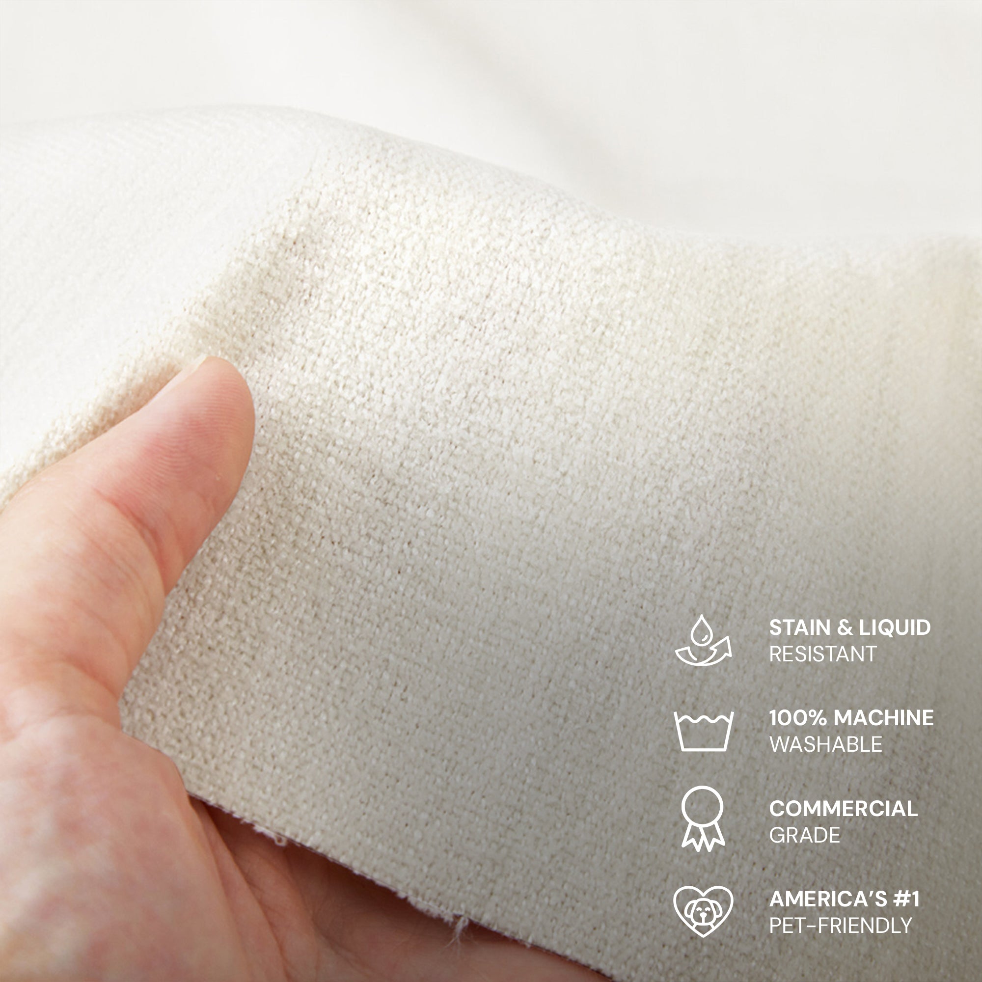 CloudForm™ Ottoman Slipcover | White