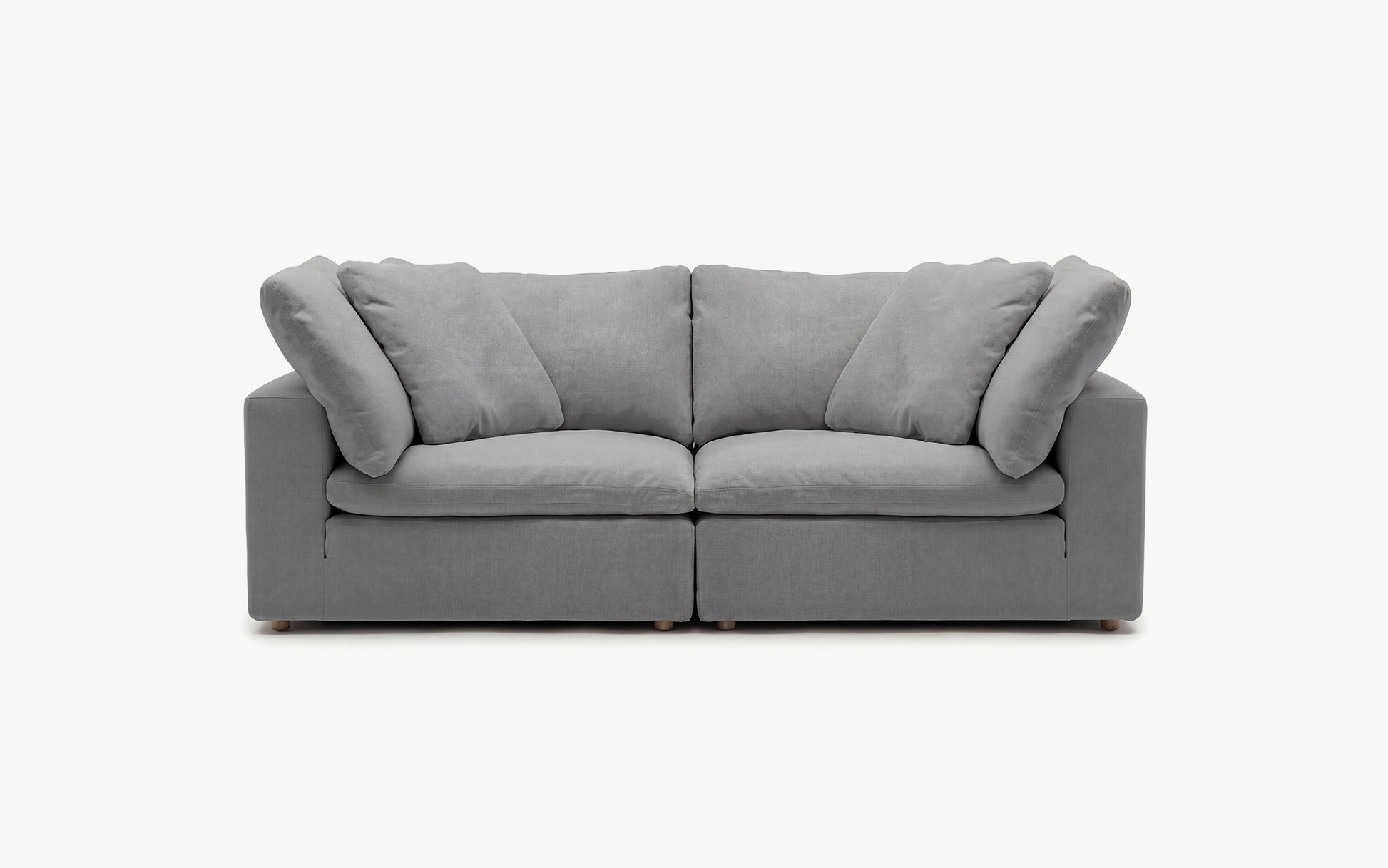 Cloud Couch 2-Seater Modular Loveseat | Gray