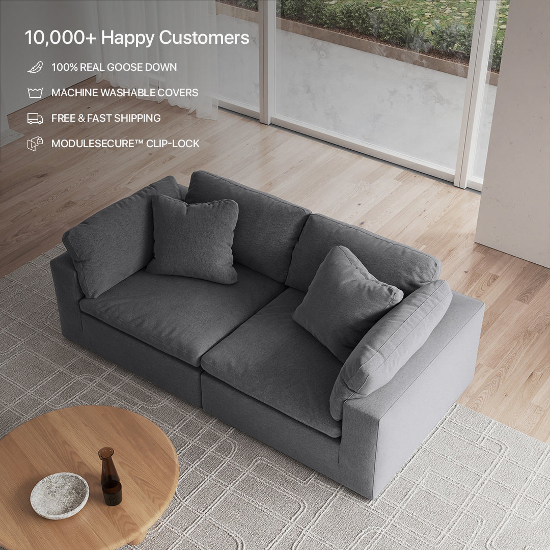 CloudForm™ 2-Seater Modular Sofa | Anthracite
