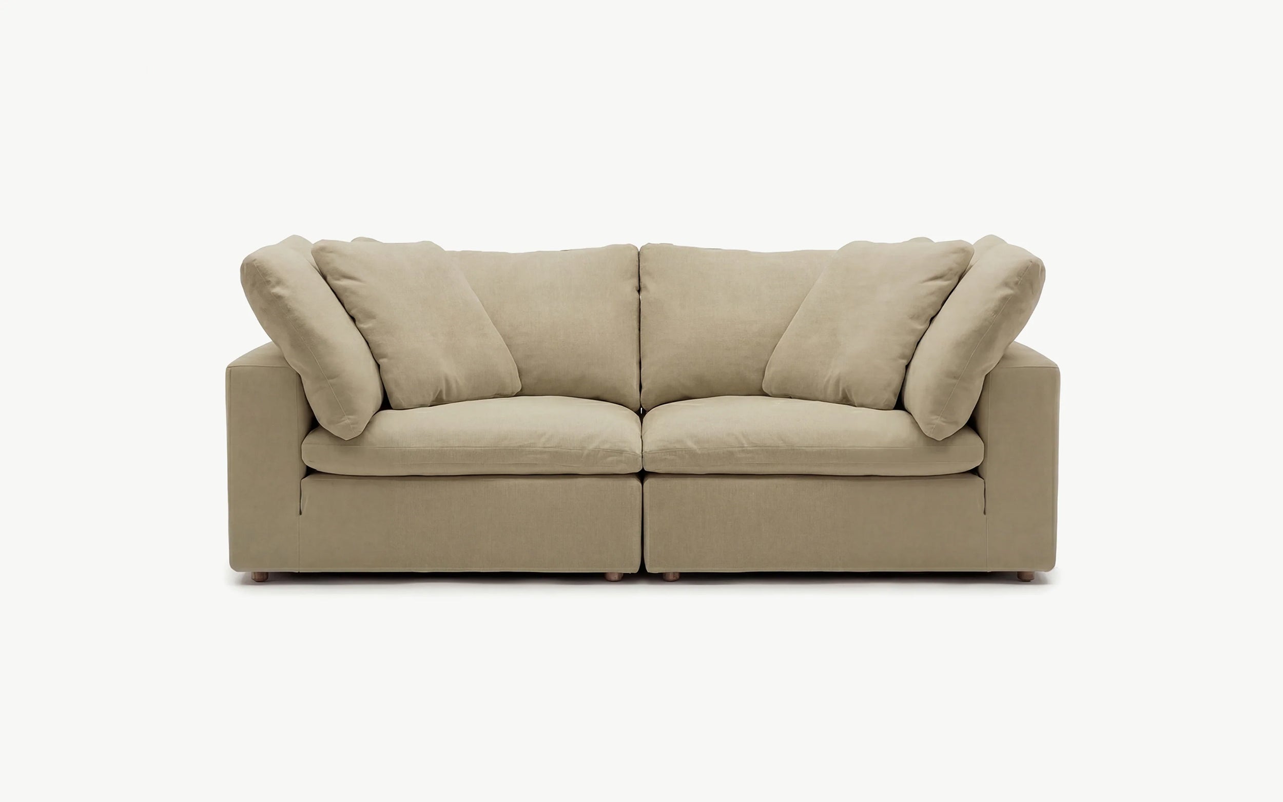 Cloud Couch 2-Seater Modular Loveseat | Beige