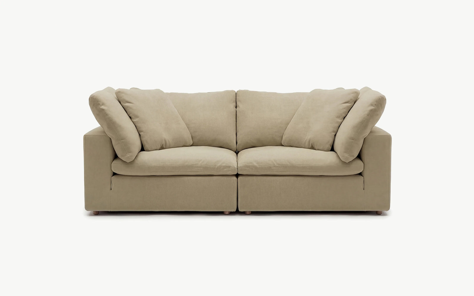 Cloud Couch 2-Seater Modular Loveseat | Beige
