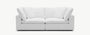 Cloud Couch 2-Seater Modular Loveseat | White