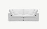 Cloud Couch 2-Seater Modular Loveseat | White