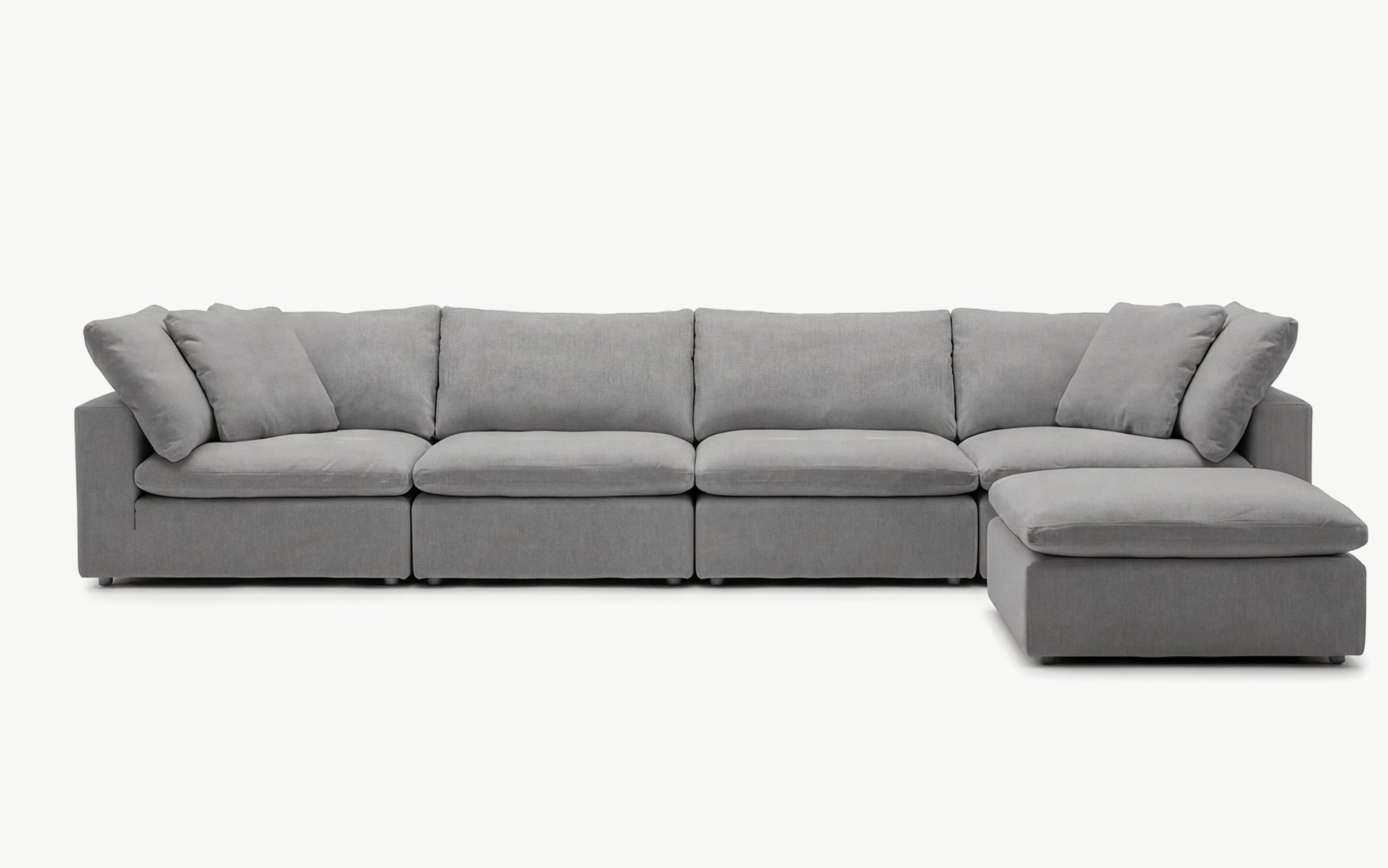 Cloud Couch Luxe 5-Seater Modular Sectional | Gray