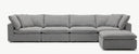 Cloud Couch Luxe 5-Seater Modular Sectional in Gray