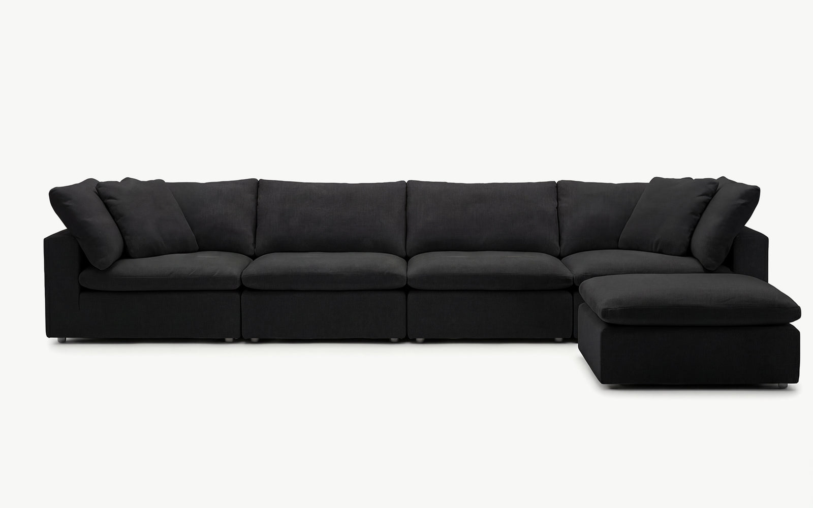 Cloud Couch Luxe 5-Seater Modular Sectional | Black