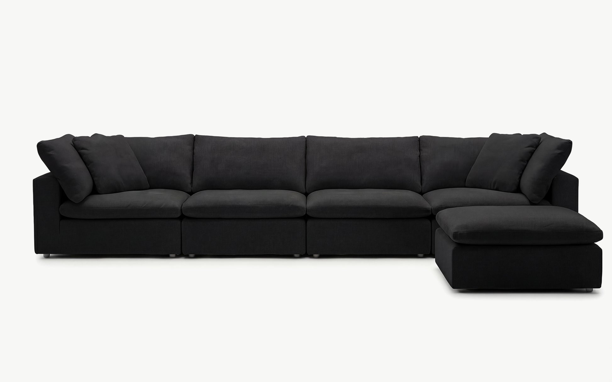 Cloud Couch 5-Seater Modular Sectional | Black