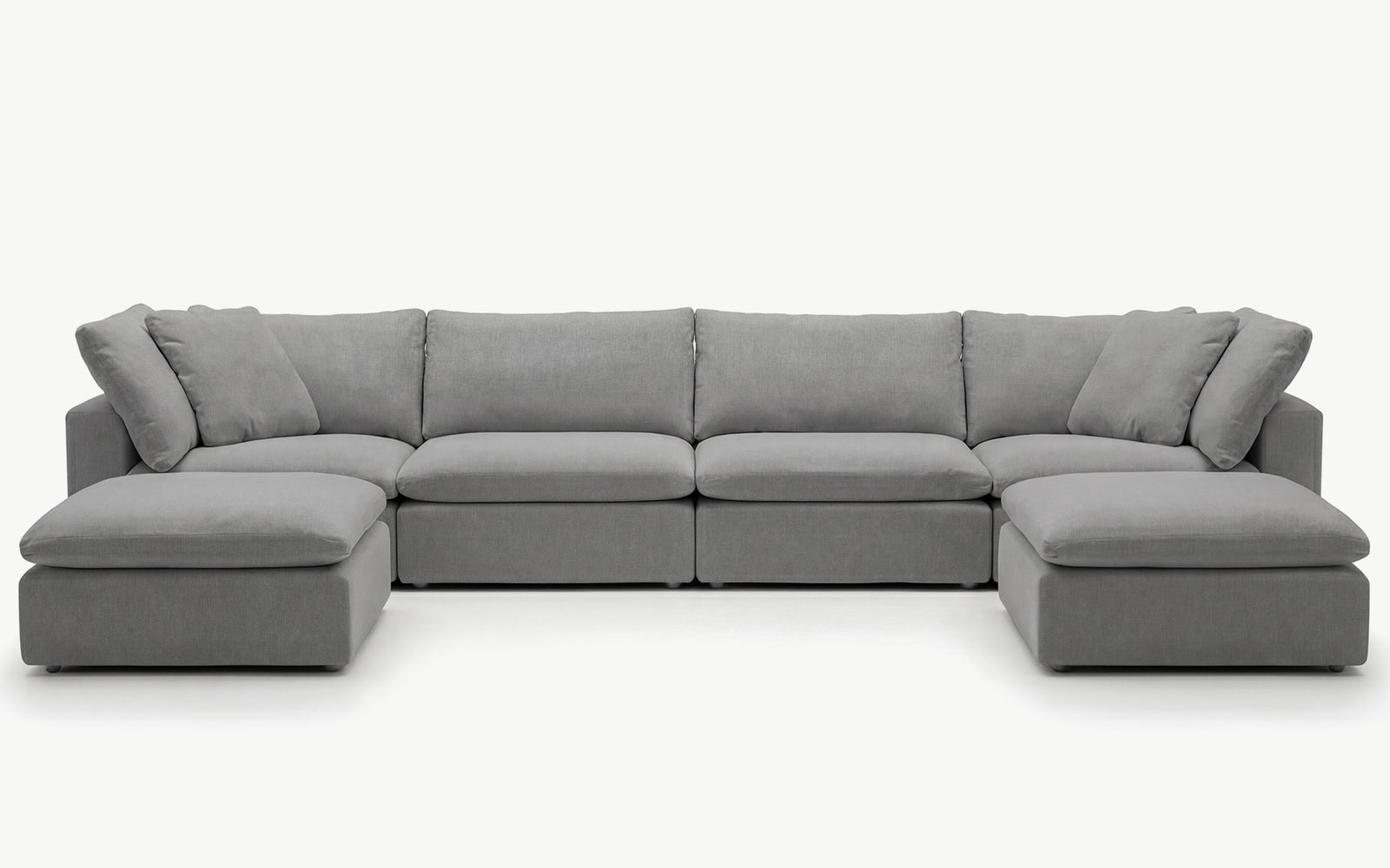 Cloud Couch Luxe 6-Seater Modular Sectional | Gray