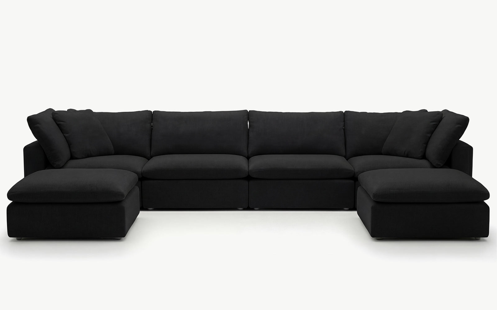 Cloud Couch Luxe 6-Seater Modular Sectional | Black