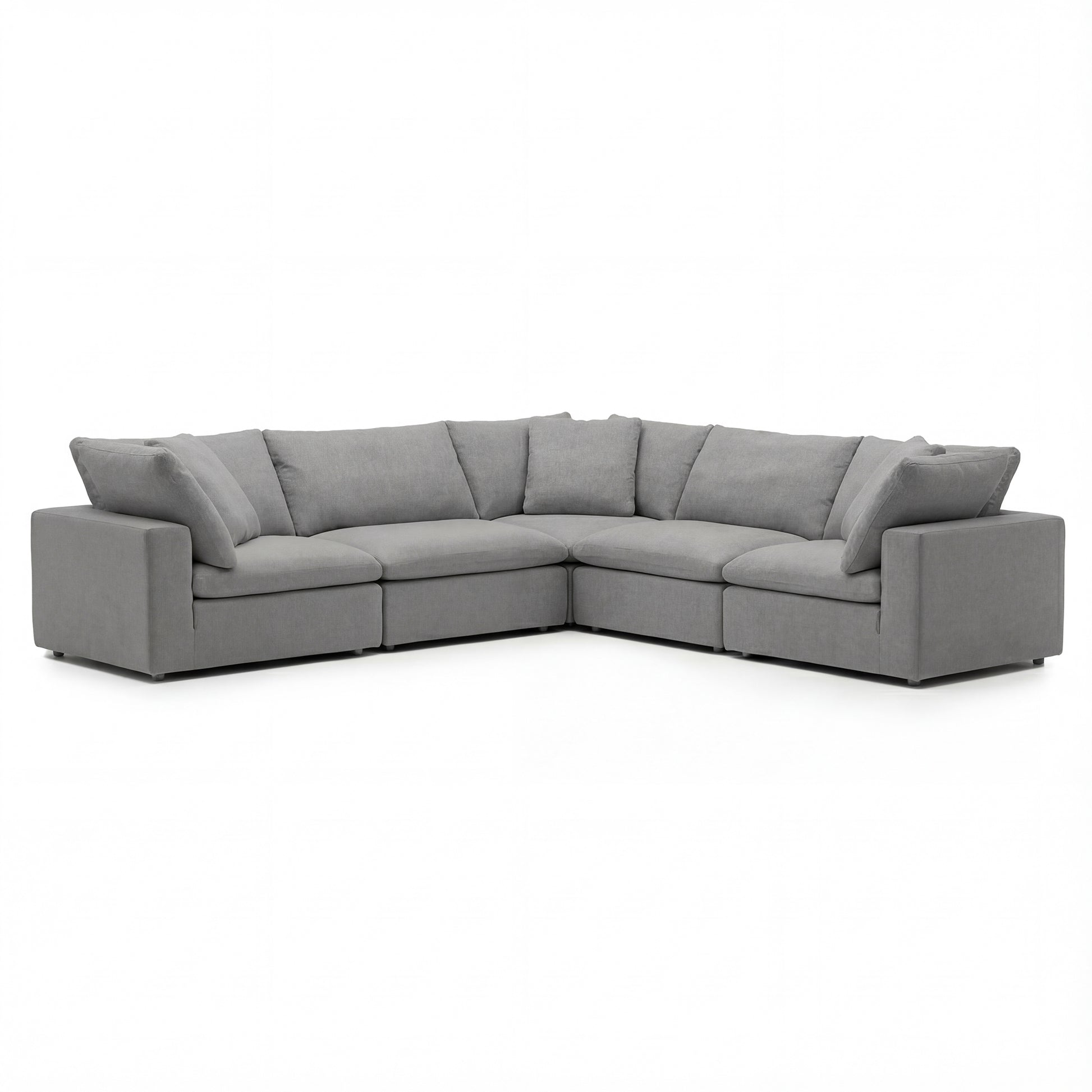 CloudForm™ 5-Seater Modular L-Sofa | Anthracite