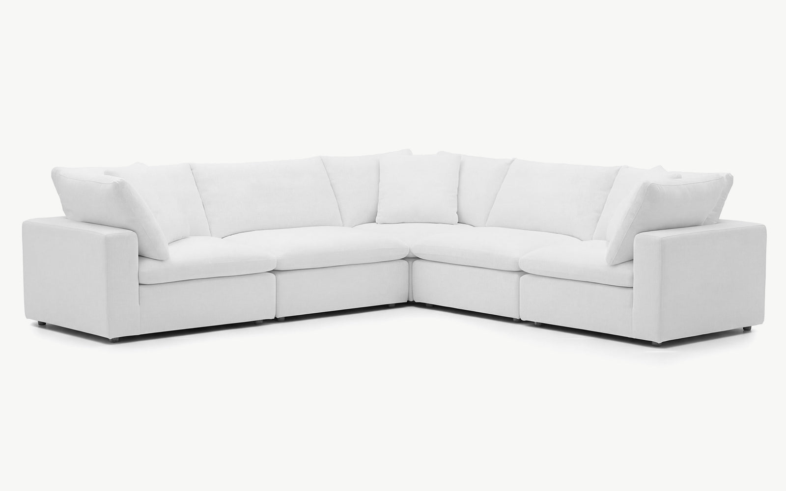 Cloud Couch 5-Seater Modular Corner Sectional | White