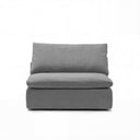 Cloud Couch Armless Replacement Cover in Gray