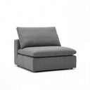 Cloud Couch Armless Replacement Cover in Gray