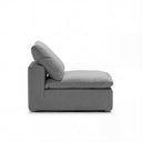 Cloud Couch Armless Replacement Cover in Gray