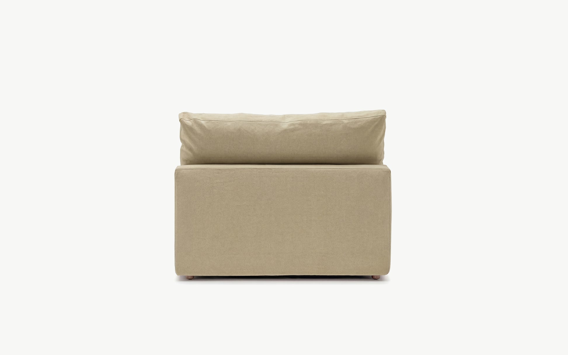 Cloud Couch Armless Modular Seater | Beige