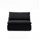 Cloud Couch Armless Replacement Cover in Black
