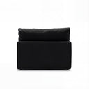 Cloud Couch Armless Replacement Cover in Black