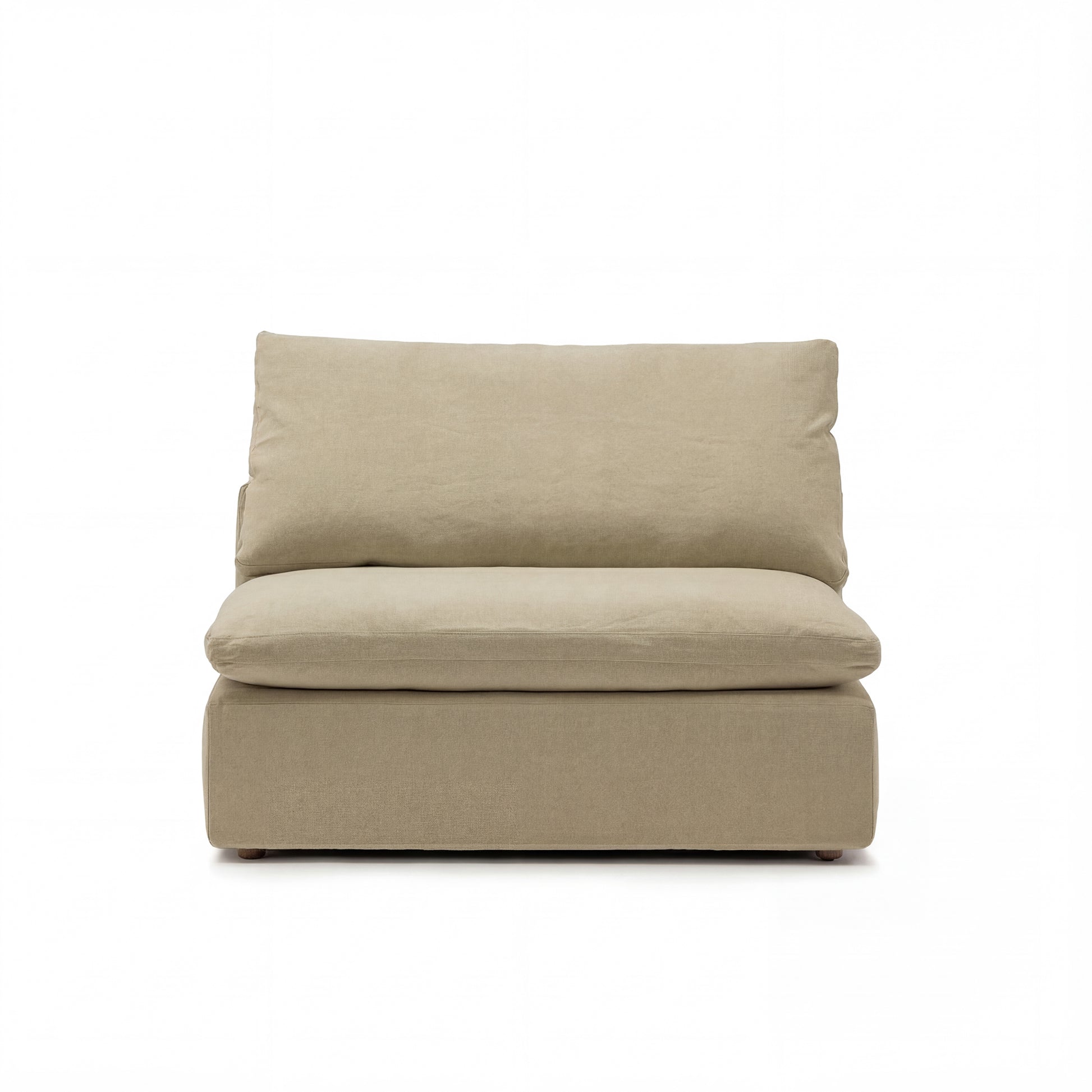 CloudForm™ Middle Armless Modular Sofa Luxe Version | Beige
