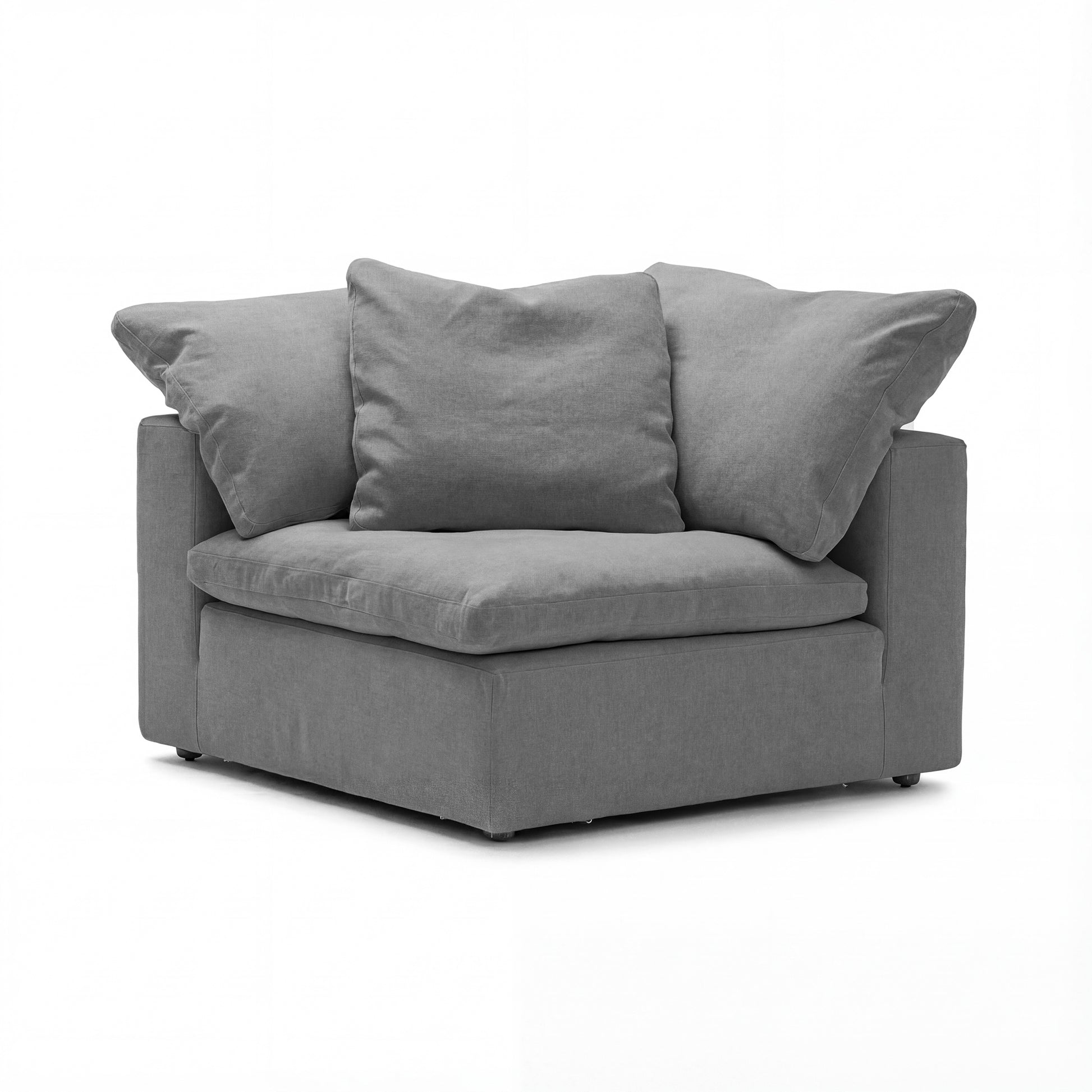 CloudForm™ 4-Seater + Ottoman Modular L-Sofa | Anthracite