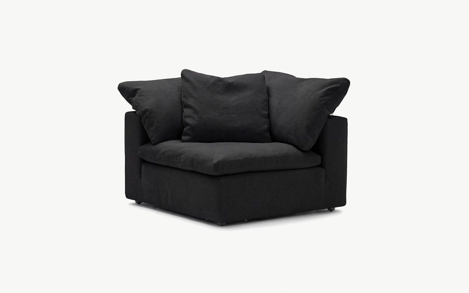 Cloud Couch Luxe Corner Modular Seater | Black